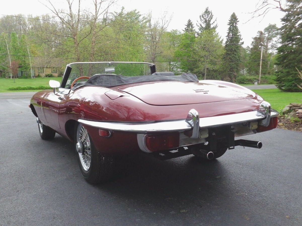 1970 Red Jaguar E-Type Convertible