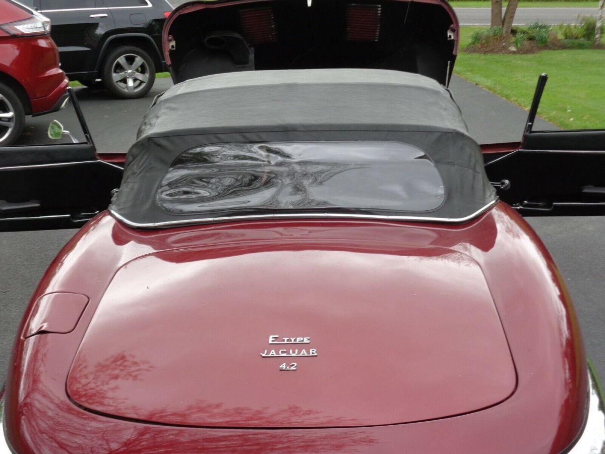 1970 Red Jaguar E-Type Convertible