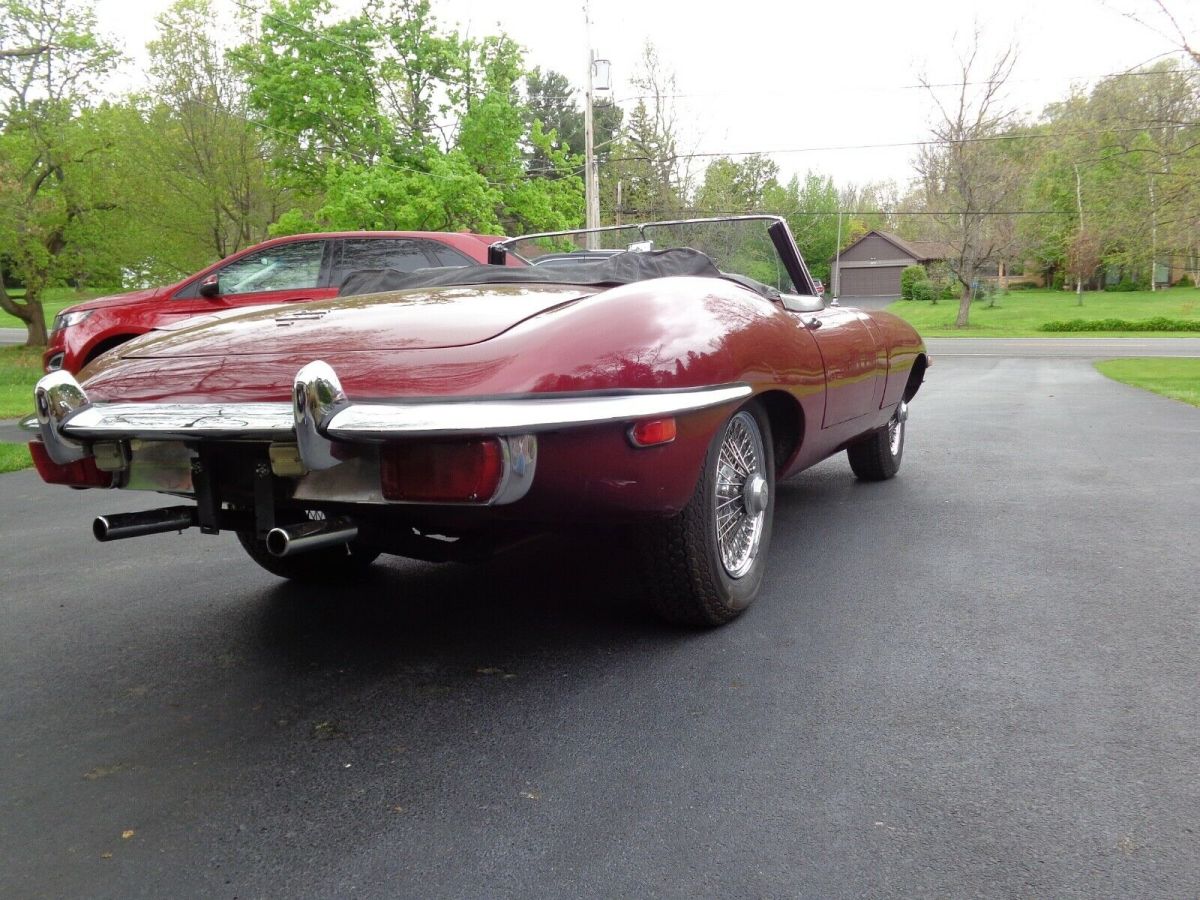 1970 Red Jaguar E-Type Convertible
