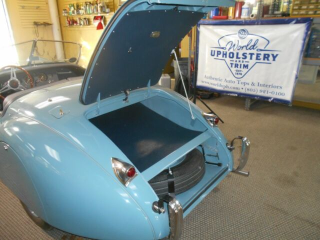 1955 Blue Jaguar XK120 Convertible