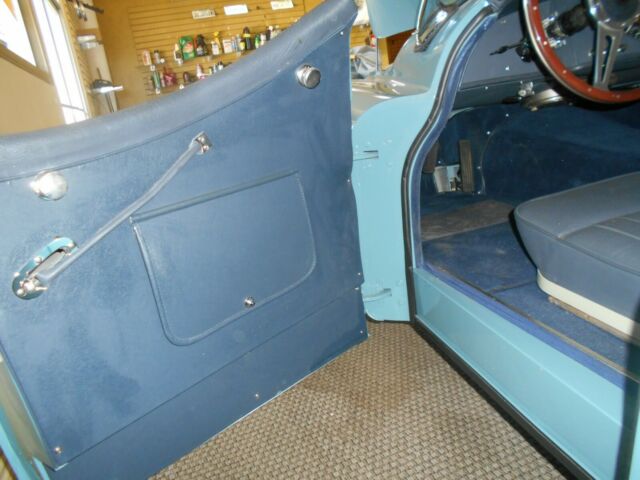 1955 Blue Jaguar XK120 Convertible