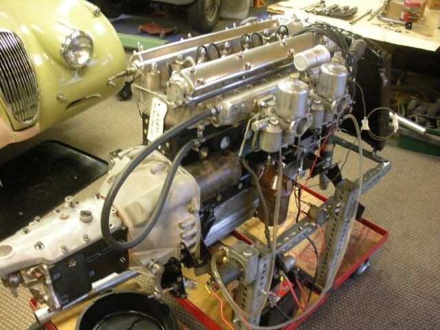 1955 Blue Jaguar XK120 Convertible