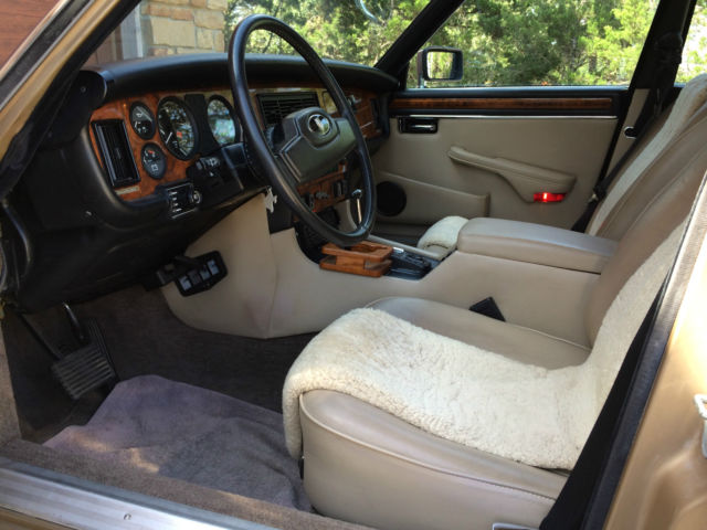 1985 Gold Jaguar XJ6 4 door sedan