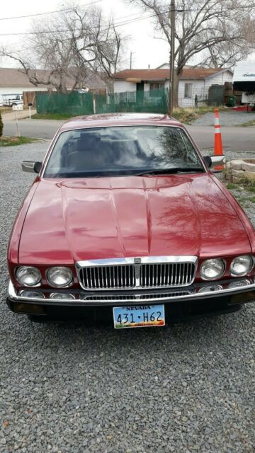 1988 Burgundy Jaguar XJ6 Sedan