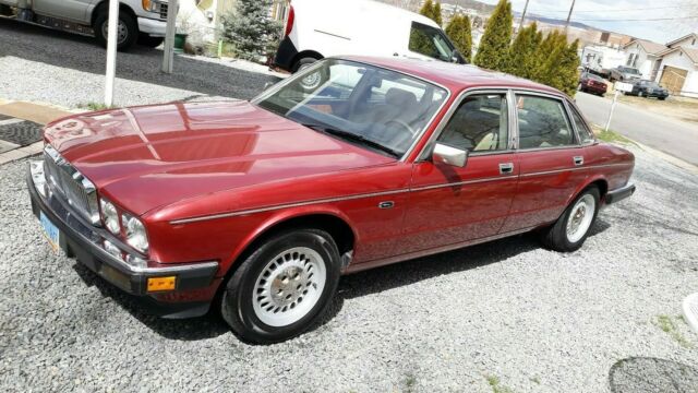 1988 Burgundy Jaguar XJ6 Sedan