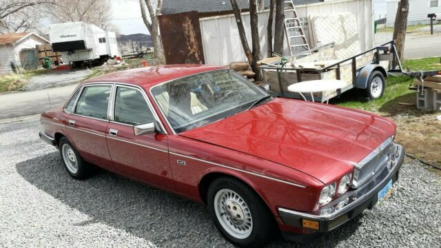 1988 Burgundy Jaguar XJ6 Sedan