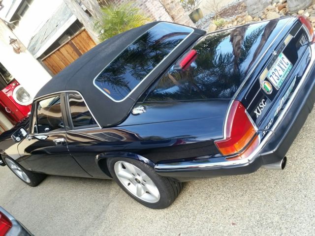 1987 Blue Jaguar XJS Convertible