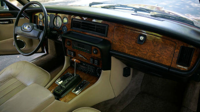 1986 Cranberry Red Jaguar XJ6 Sedan