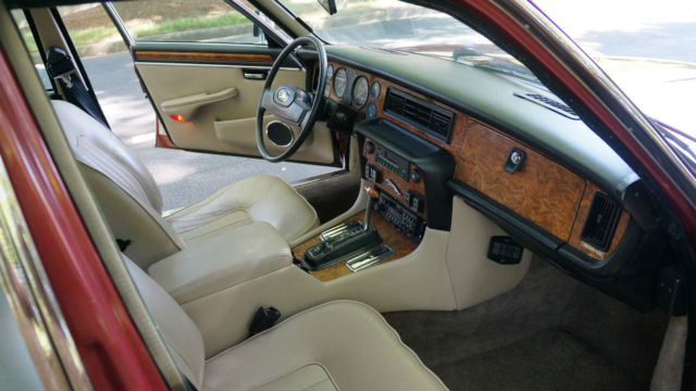 1986 Cranberry Red Jaguar XJ6 Sedan