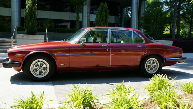 1986 Cranberry Red Jaguar XJ6 Sedan