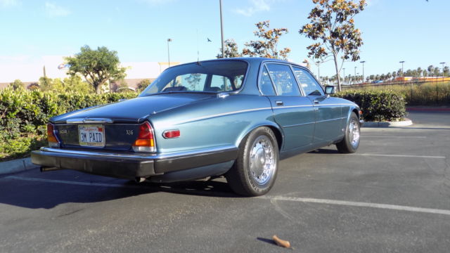 1986 Blue Jaguar XJ6 Sedan
