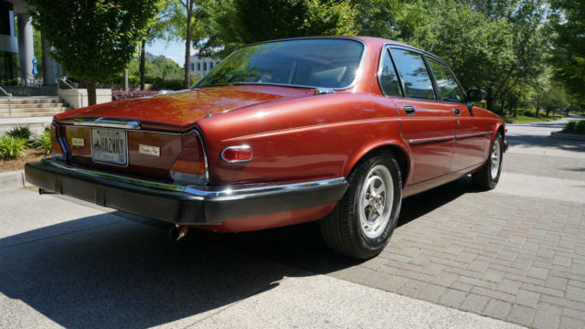 1986 Cranberry Red Jaguar XJ6 Sedan