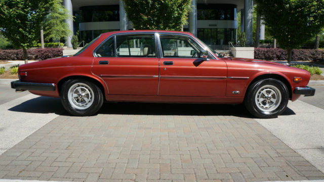 1986 Cranberry Red Jaguar XJ6 Sedan