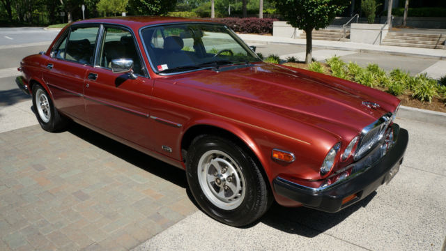 1986 Cranberry Red Jaguar XJ6 Sedan