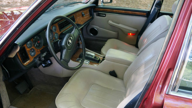 1986 Cranberry Red Jaguar XJ6 Sedan