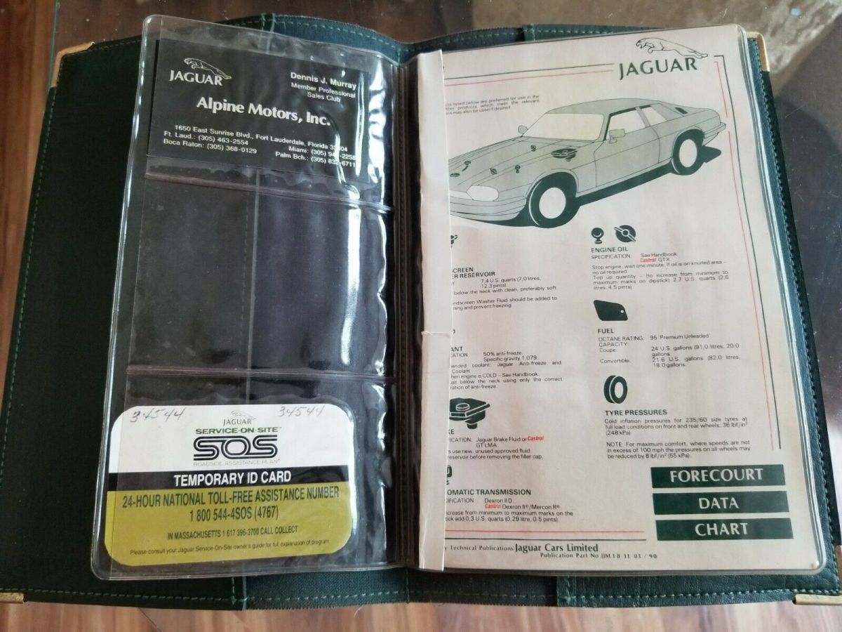 1989 Blue Jaguar XJS Convertible