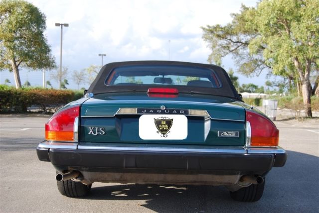 1991 British Racing Green Jaguar XJS Convertible