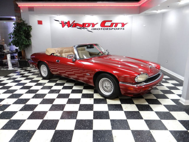 1994 Burgundy Jaguar XJS Convertible