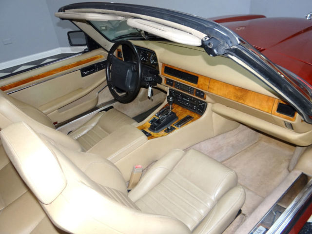 1994 Burgundy Jaguar XJS Convertible