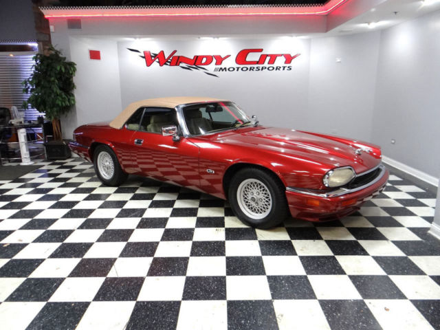 1994 Burgundy Jaguar XJS Convertible