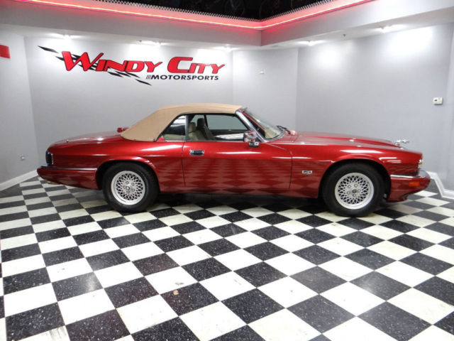 1994 Burgundy Jaguar XJS Convertible