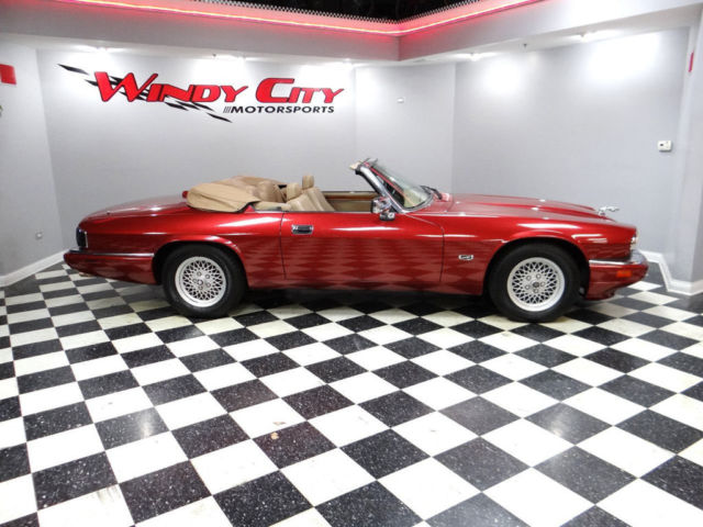 1994 Burgundy Jaguar XJS Convertible