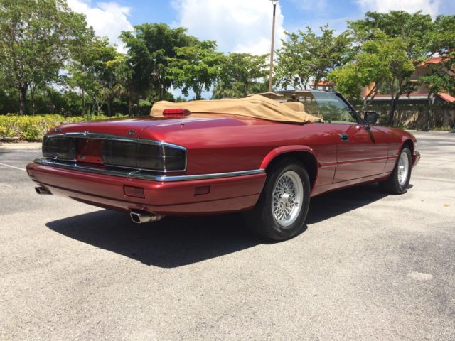 1994 Burgundy Jaguar XJS Convertible