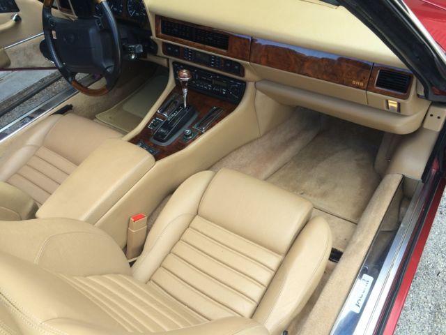 1994 Burgundy Jaguar XJS Convertible