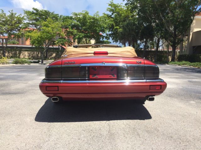 1994 Burgundy Jaguar XJS Convertible