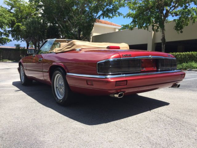 1994 Burgundy Jaguar XJS Convertible