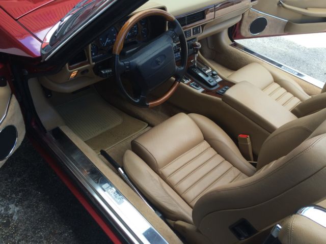 1994 Burgundy Jaguar XJS Convertible