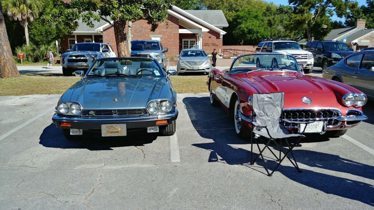 1990 Blue Jaguar XJS Convertible
