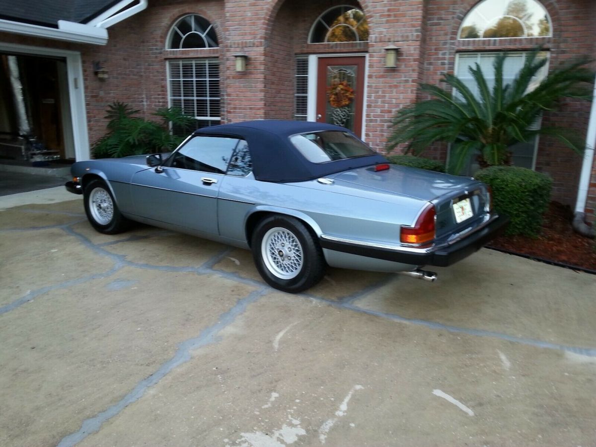 1990 Blue Jaguar XJS Convertible