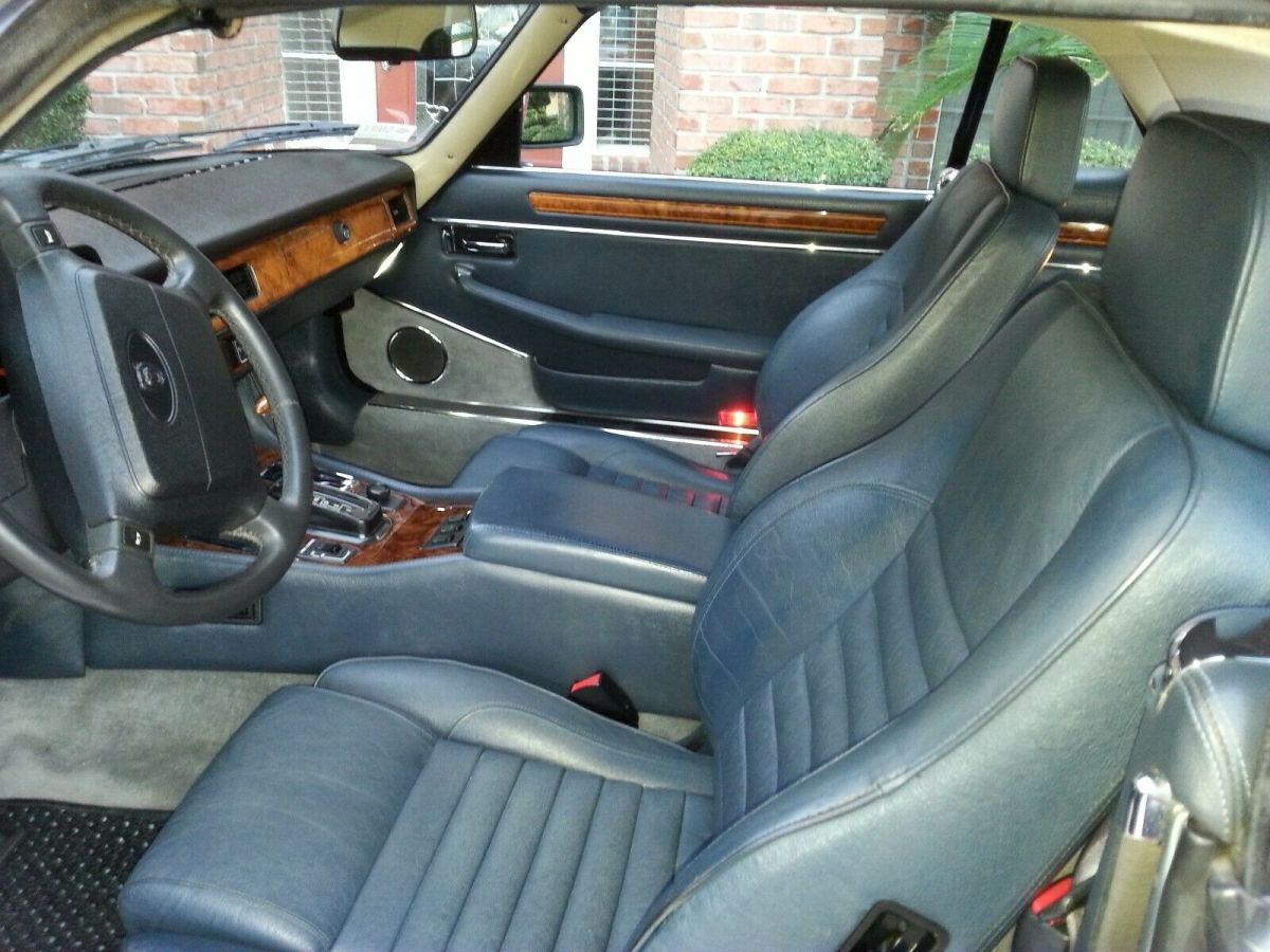 1990 Blue Jaguar XJS Convertible