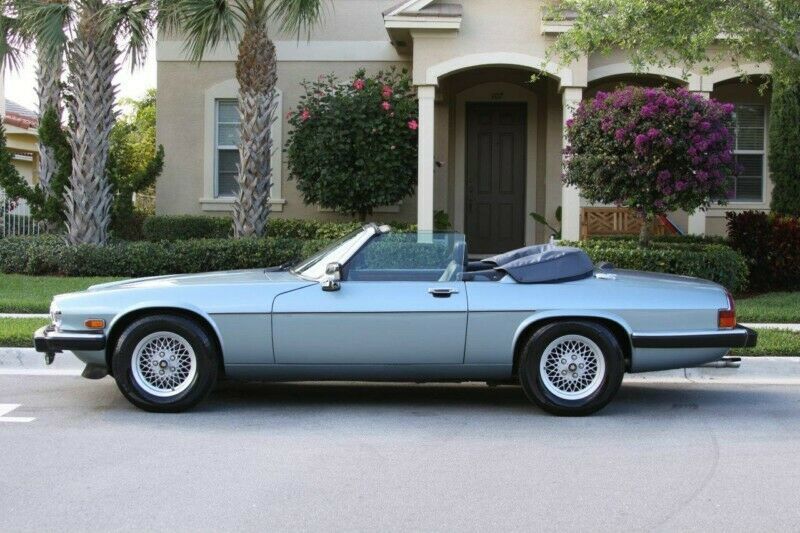 1990 Blue Jaguar XJS Convertible