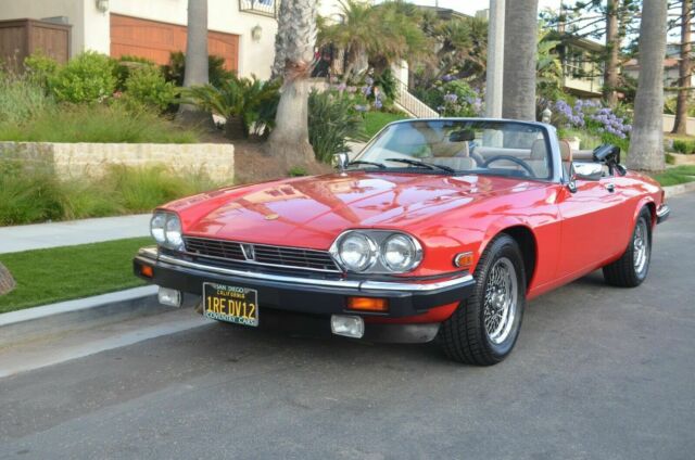 1990 Red Jaguar XJS Convertible