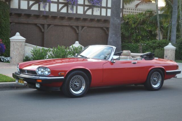 1990 Red Jaguar XJS Convertible