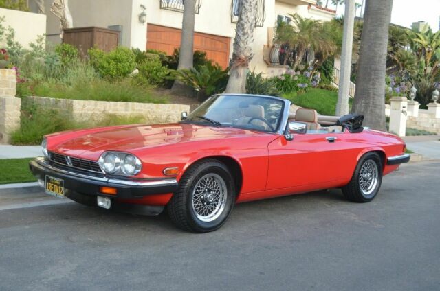 1990 Red Jaguar XJS Convertible
