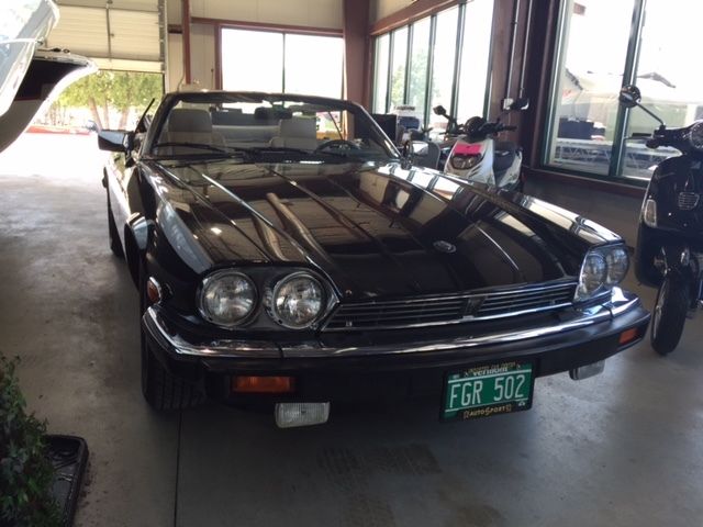 1990 Black Jaguar XJS Convertible