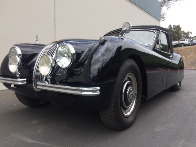 1954 Black Jaguar XK Convertible