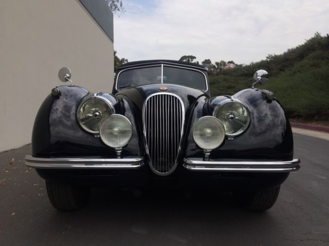 1954 Black Jaguar XK Convertible