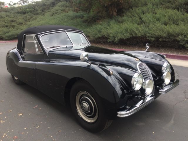 1954 Black Jaguar XK Convertible