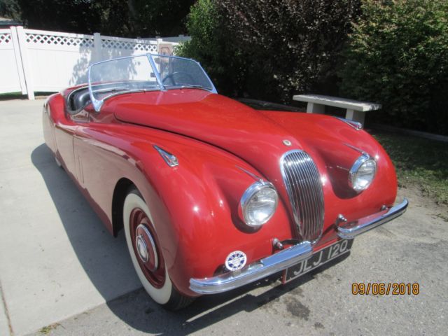 1951 Red Jaguar XK Open Two Seater