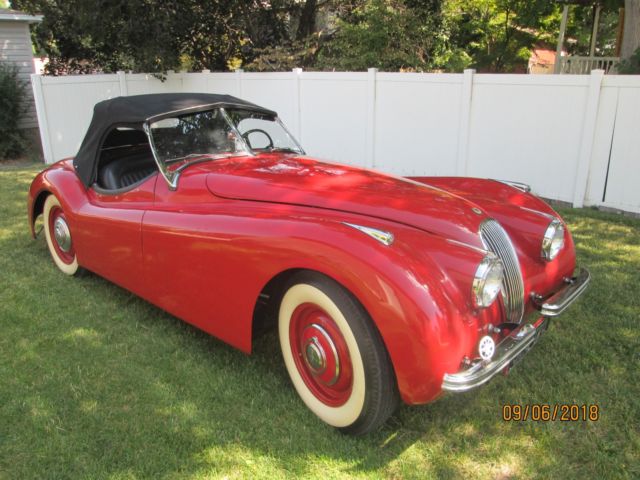 1951 Red Jaguar XK Open Two Seater
