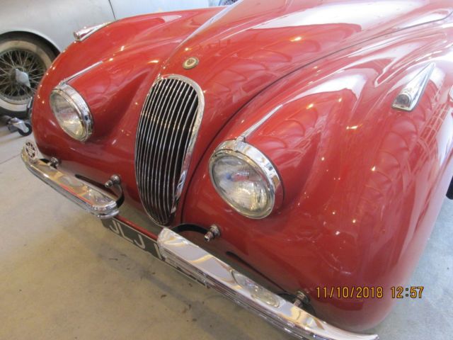 1951 Red Jaguar XK Open Two Seater