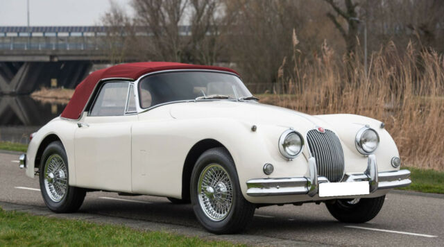 1961 White Jaguar XK Convertible