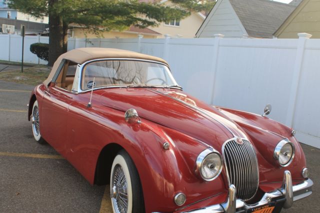 1959 Red Jaguar XK Drophead Coupe