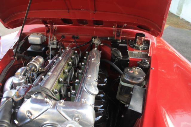 1959 Red Jaguar XK Drophead Coupe