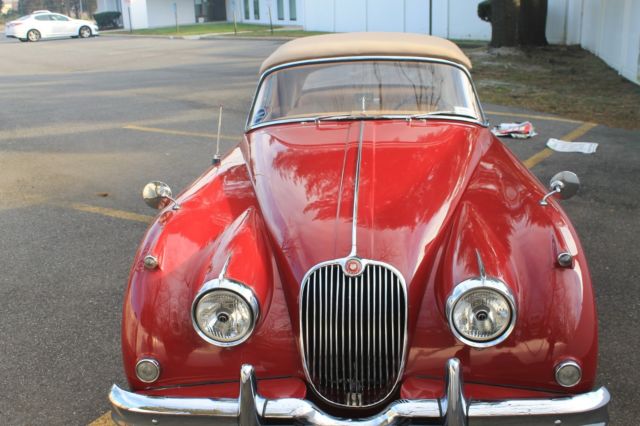 1959 Red Jaguar XK Drophead Coupe