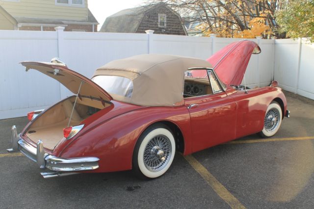 1959 Red Jaguar XK Drophead Coupe